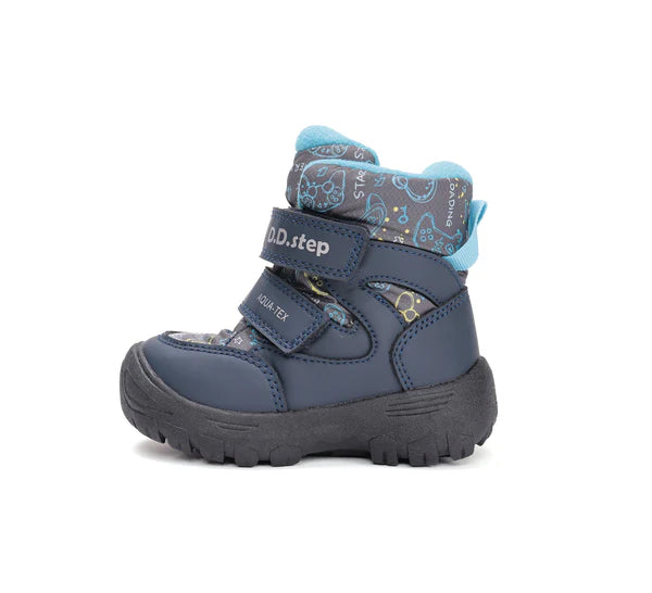 D.D.Step ghete baieti Aqua-Tex captusite 22-27 Calypso sky