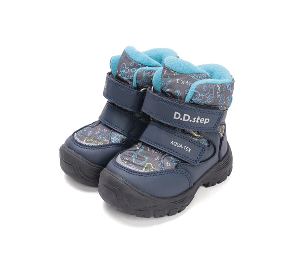 D.D.Step ghete baieti Aqua-Tex captusite 22-27 Calypso sky