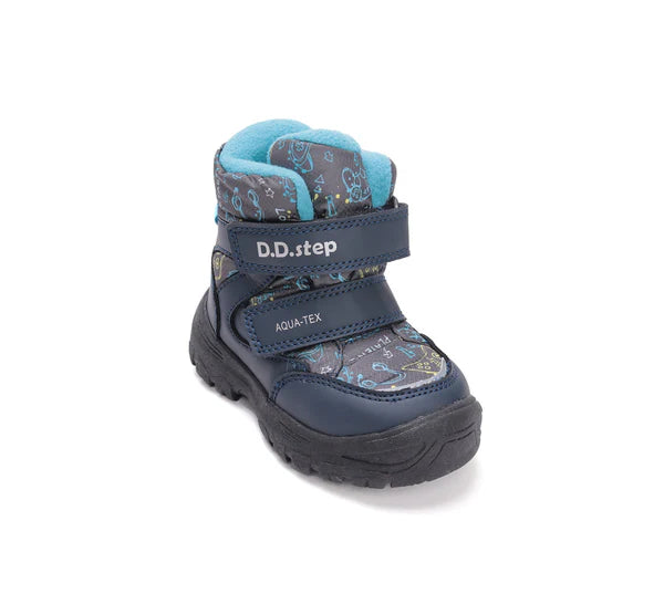 D.D.Step ghete baieti Aqua-Tex captusite 28-33 Calypso sky