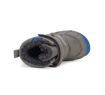 D.D.Step ghete baieti Barefoot captusite 25-30 Dark Grey cu albastru