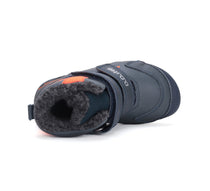 D.D.Step ghete baieti Barefoot captusite 31-36 Royal Blue cu portocaliu