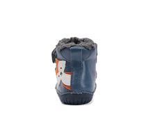 D.D.Step ghete baieti Barefoot imblanite 20-25 Bermuda Blue cu raton