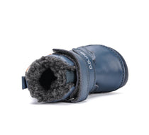 D.D.Step ghete baieti Barefoot imblanite 20-25 Bermuda Blue cu raton