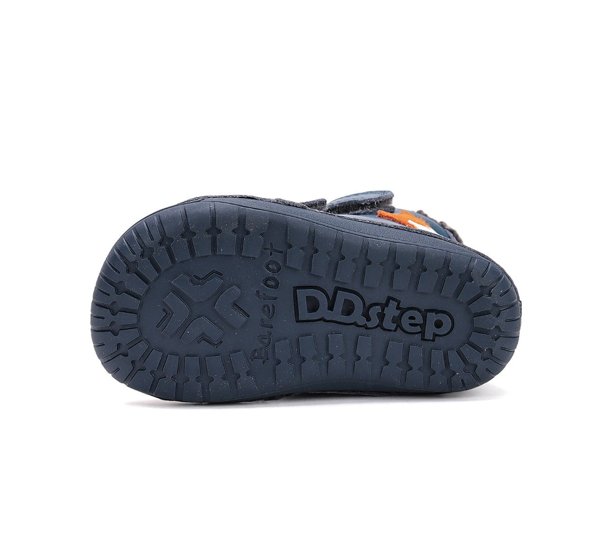 D.D.Step ghete baieti Barefoot imblanite 20-25 Bermuda Blue cu raton