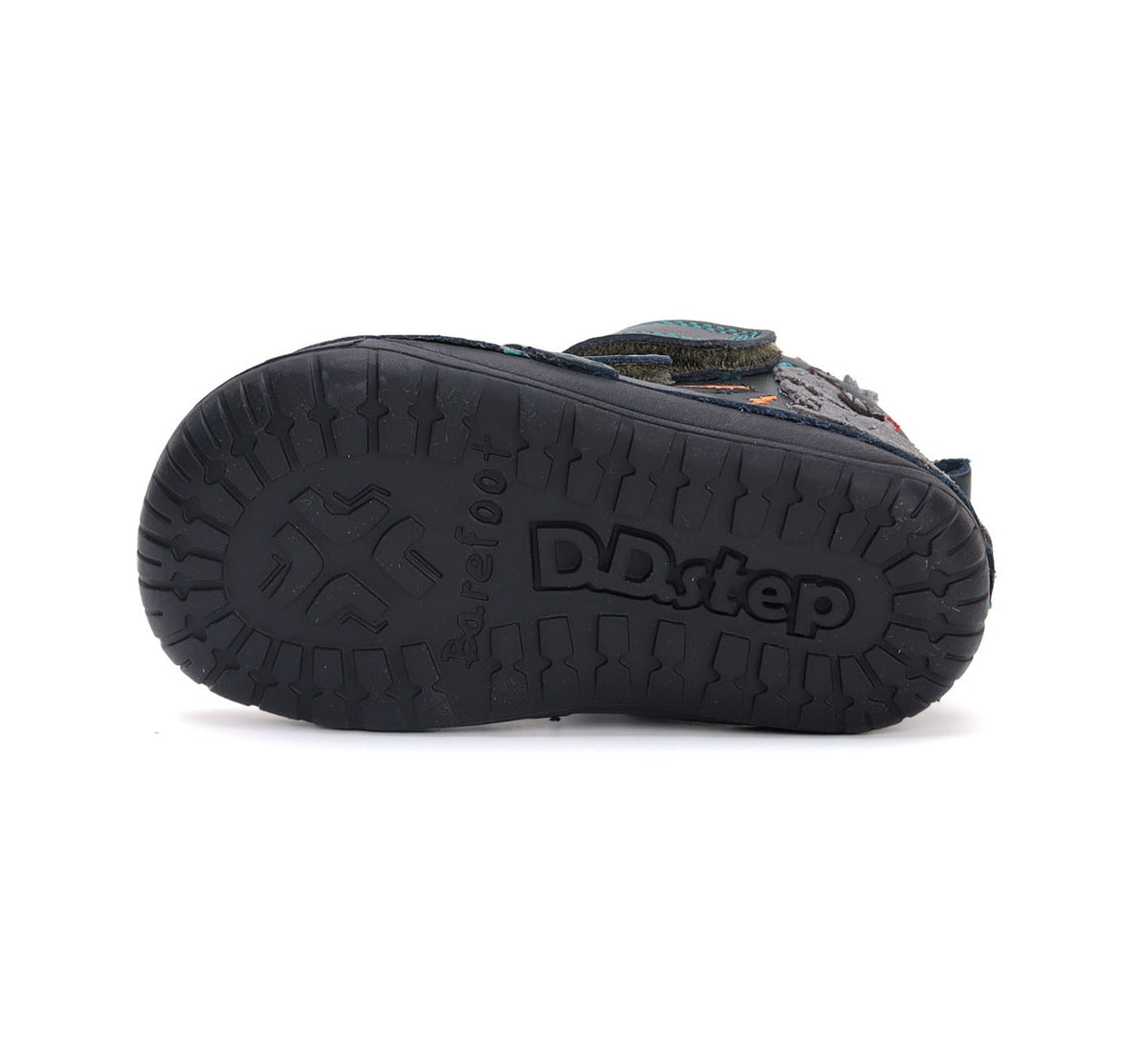 D.D.Step ghete baieti Barefoot imblanite 20-25 Emerald cu dino