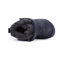 D.D.Step ghete baieti Barefoot imblanite 20-25 Royal Blue cu dino