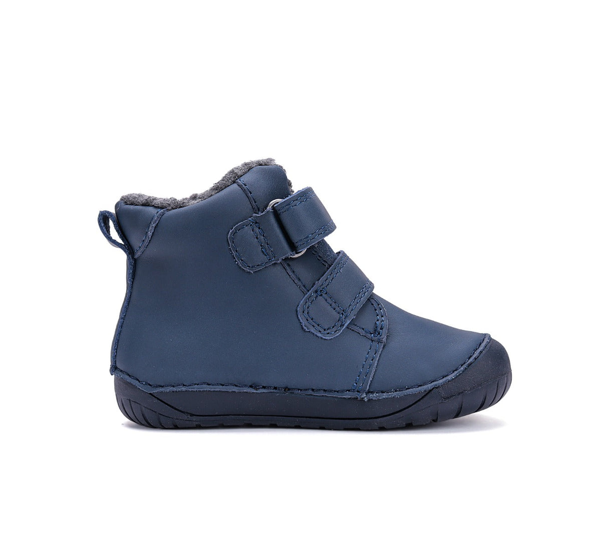 D.D.Step ghete baieti Barefoot imblanite 20-25 Royal Blue cu raton