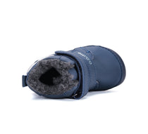 D.D.Step ghete baieti Barefoot imblanite 20-25 Royal Blue cu raton