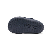 D.D.Step ghete baieti Barefoot imblanite 20-25 Royal Blue cu raton