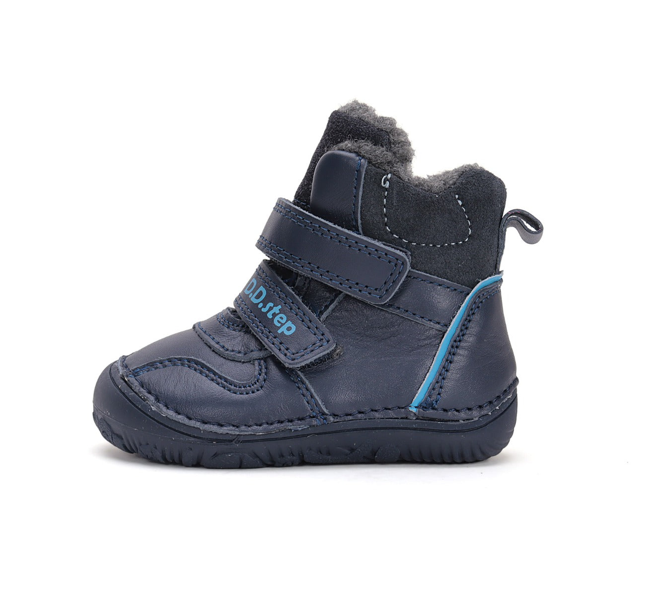 D.D.Step ghete baieti Barefoot imblanite 20-25 Royal Blue Imagine secundară a produsului