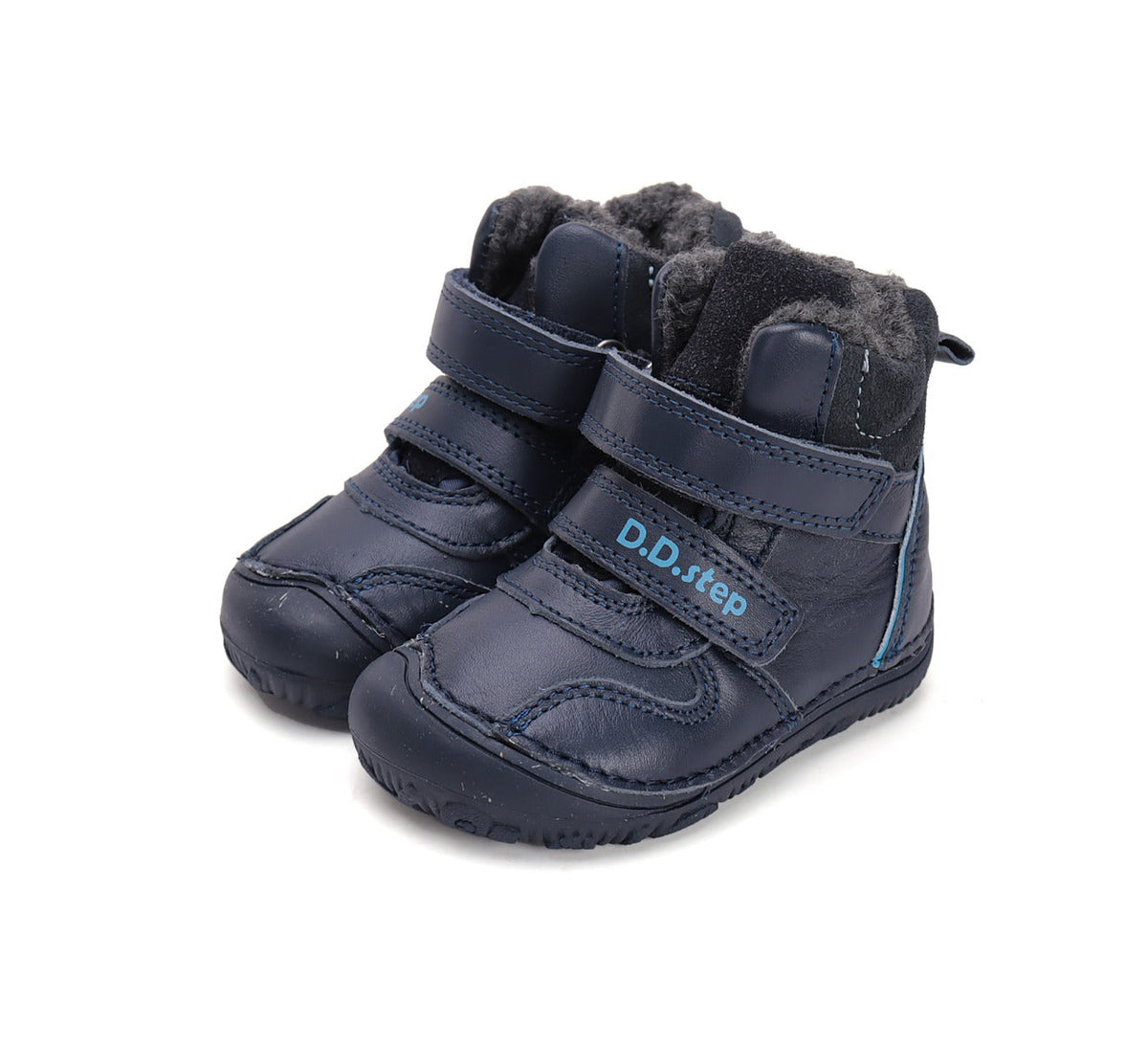 D.D.Step ghete baieti Barefoot imblanite 20-25 Royal Blue