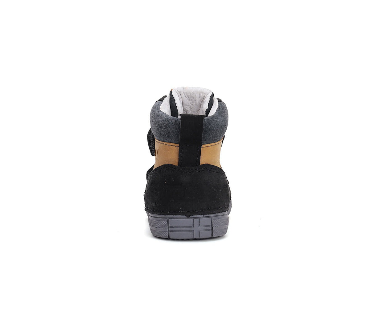 D.D.Step ghete baieti cu scai 31-36 Dark Grey cu maro