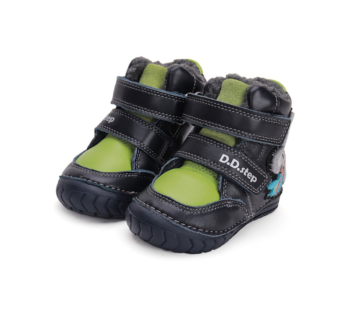 D.D.Step ghete baieti imblanite 19-24 Royal Blue cu koala