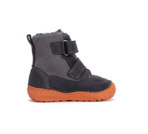 D.D.Step ghete baieti imblanite 20-25 Dark Grey cu navete