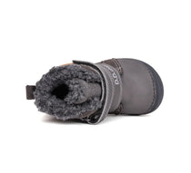 D.D.Step ghete baieti imblanite 20-25 Dark Grey cu urs