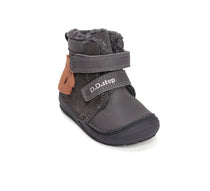 D.D.Step ghete baieti imblanite 20-25 Dark Grey cu urs