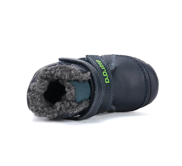 D.D.Step ghete baieti imblanite 26-31 Royal Blue cu neon