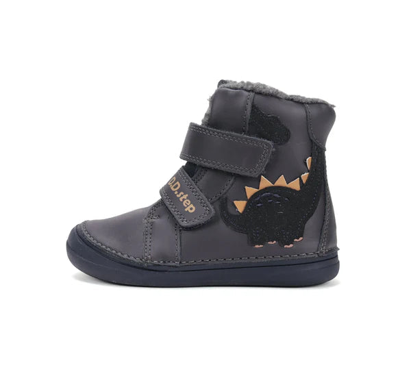 D.D.Step ghete baieti imblanite 26-31 Royal Blue cu dino
