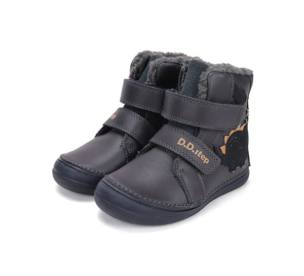 D.D.Step ghete baieti imblanite 26-31 Royal Blue cu dino Imagine principală a produsului