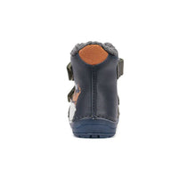 D.D.Step ghete baieti imblanite cu talpa fluorescenta 19-24 Royal Blue Wild Animals