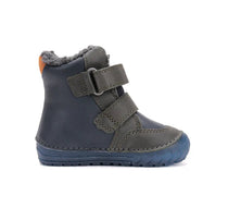 D.D.Step ghete baieti imblanite cu talpa fluorescenta 19-24 Royal Blue Wild Animals