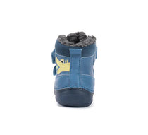 D.D.Step ghete baieti imblanite cu talpa fluorescenta 26-31 Bermuda Blue  cu crocodil si pesti