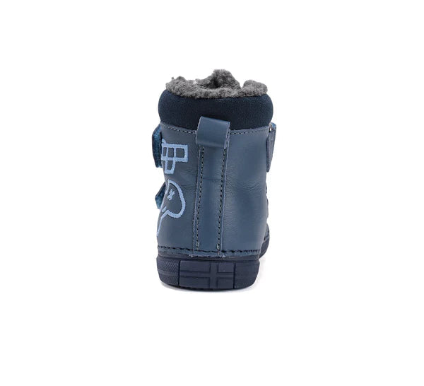 D.D.Step ghete baieti imblanite cu talpa fluorescenta 25-30 Calypso Sky cu controler