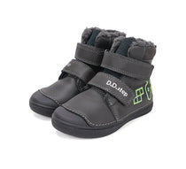 D.D.Step ghete baieti imblanite cu talpa fluorescenta 25-30 Dark grey cu controler