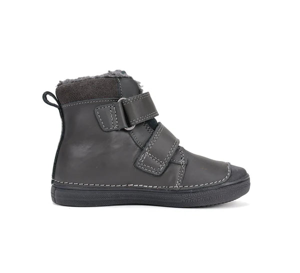 D.D.Step ghete baieti imblanite cu talpa fluorescenta 25-30 Dark grey cu controler