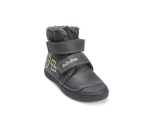 D.D.Step ghete baieti imblanite cu talpa fluorescenta 25-30 Dark grey cu controler