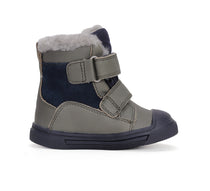 D.D.Step ghete baieti imblanite Ponte20 supinati AQUA-TEX 28-33 Khaki cu dino