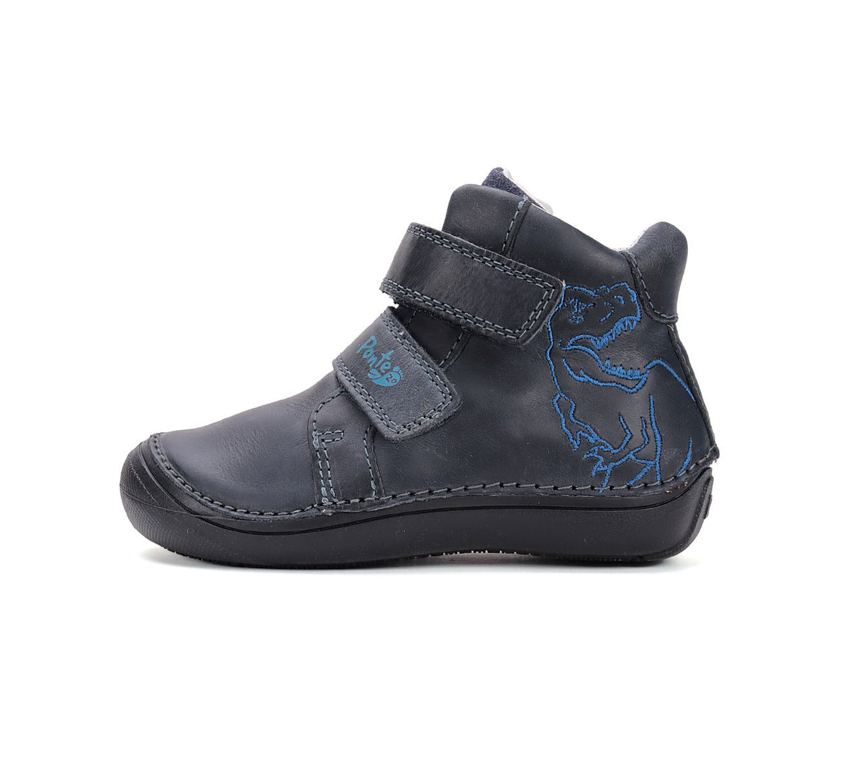 D.D.Step ghete baieti Ponte20 supinati 24-29 Royal Blue cu dino