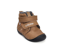 D.D.Step ghete baieti Primii pasi imblanite 19-24 Chocolate cu avioane