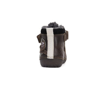 D.D.Step ghete baieti Primii pasi imblanite fluorescenti 19-24 Chocolate cu bufnita