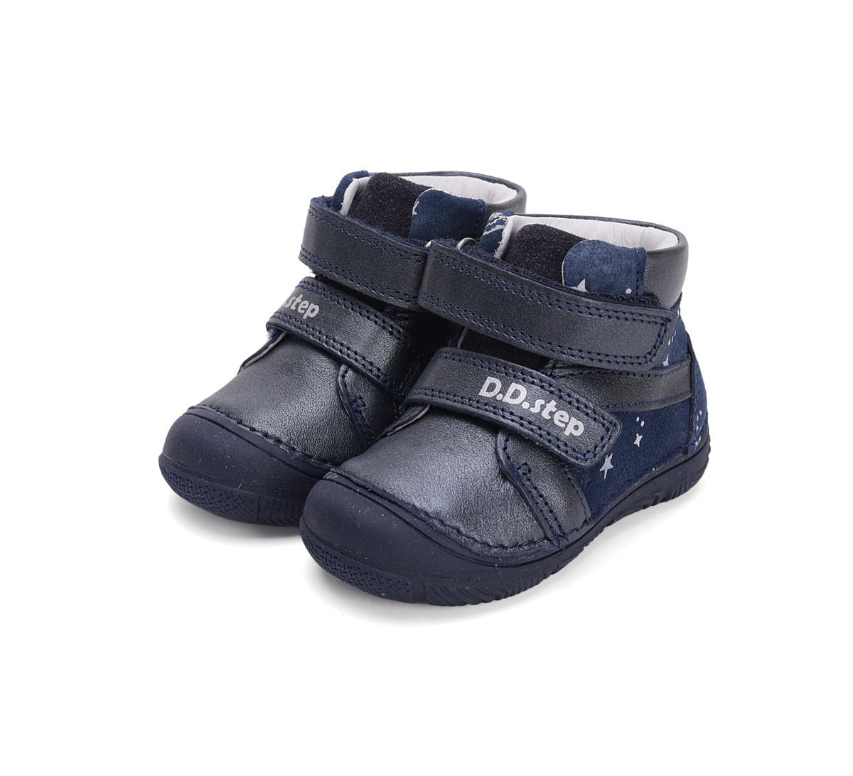 D.D.Step ghete fete 20-25 Royal Blue cu stelute Imagine principală a produsului