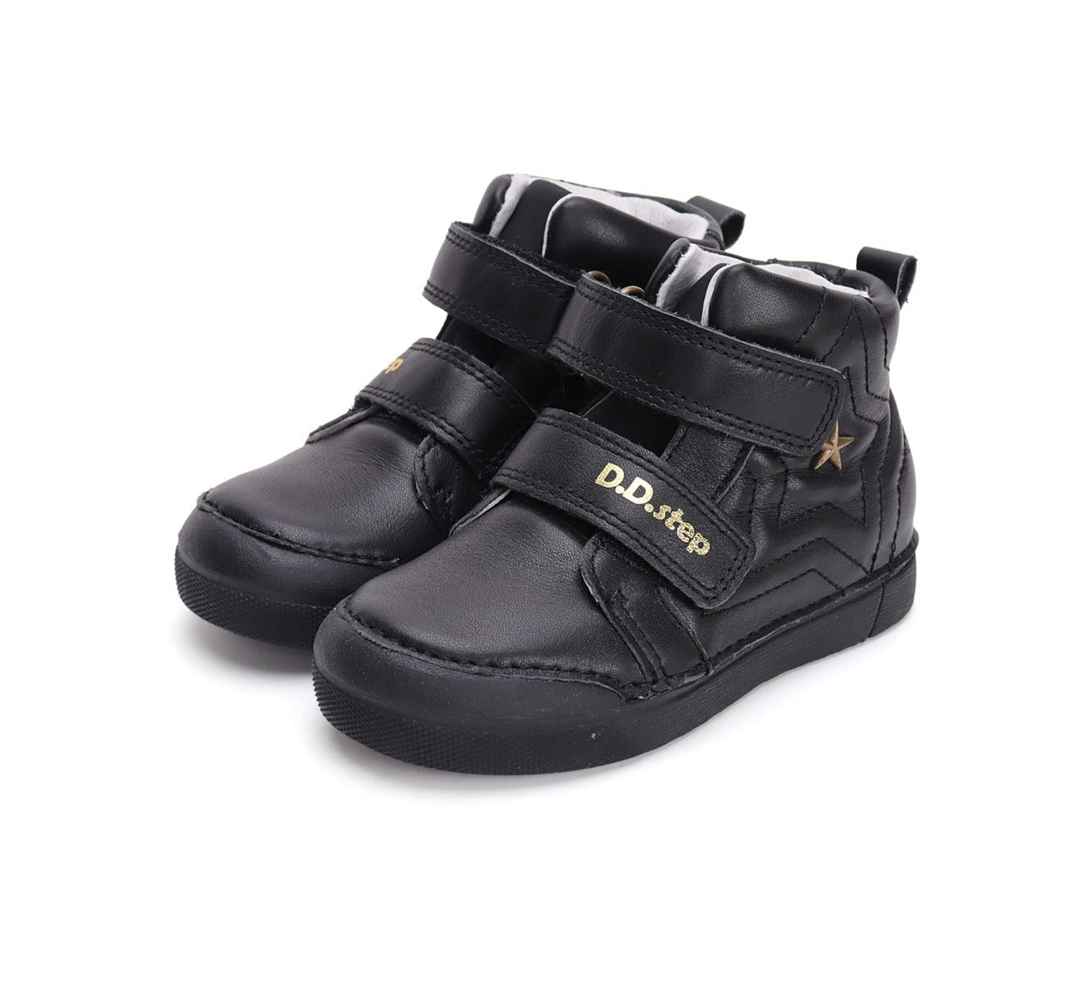 D.D.Step ghete fete 25-30 Black cu stea Imagine principală a produsului