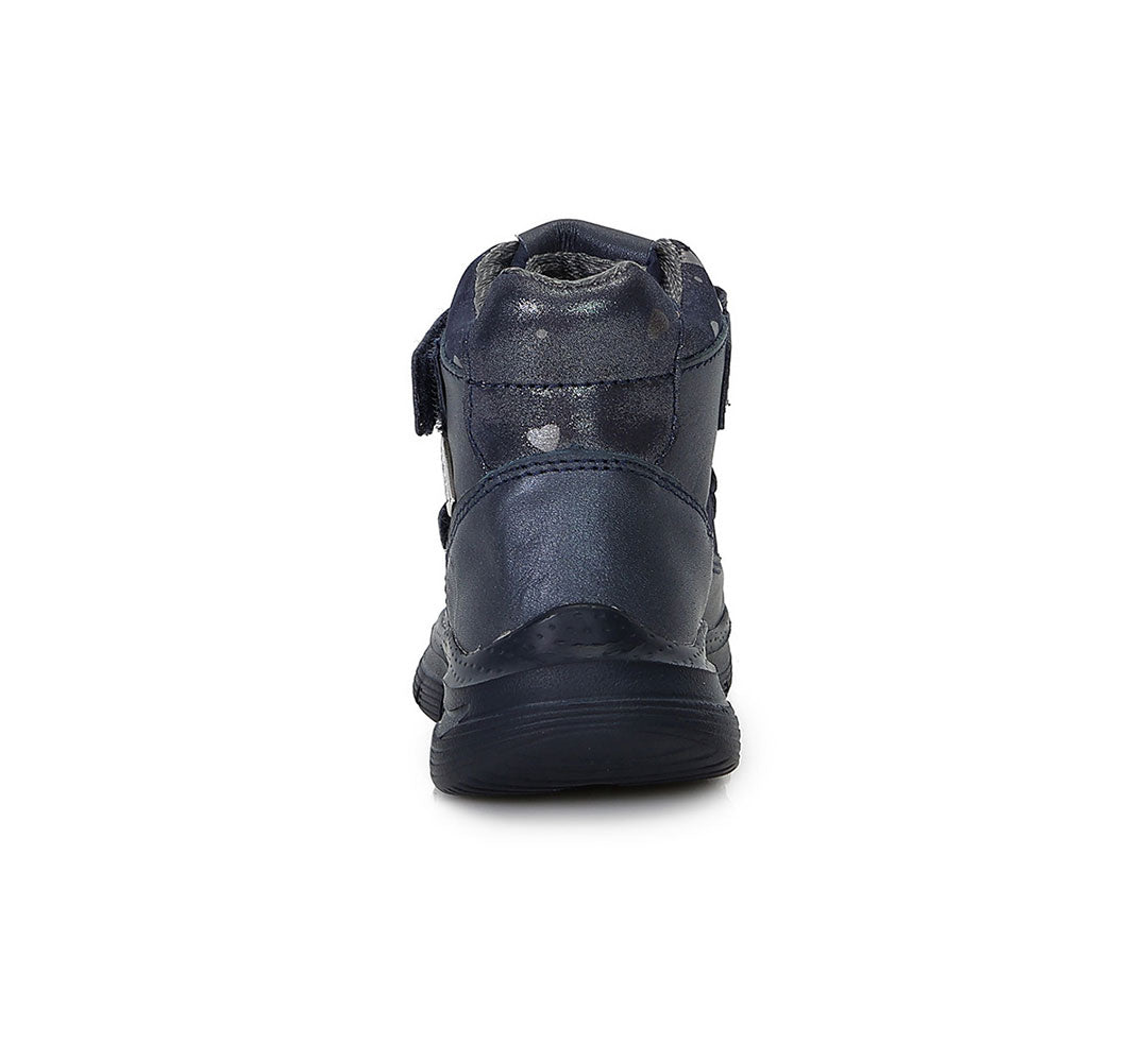 D.D.Step ghete fete Aqua-Tex 24-29 Royal Blue cu inimioare