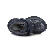 D.D.Step ghete fete Aqua-Tex 30-35 Royal Blue cu inimioare