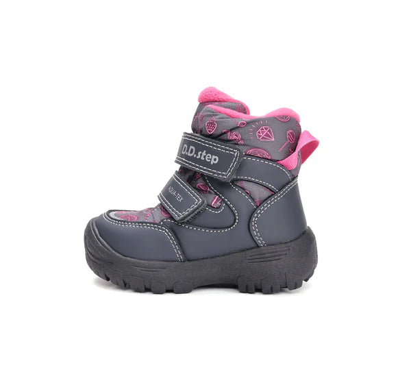 D.D.Step ghete fete Aqua-Tex captusite 22-27 Dark Pink