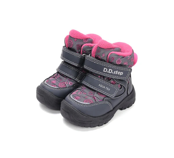 D.D.Step ghete fete Aqua-Tex captusite 22-27 Dark Pink Imagine principală a produsului