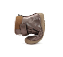 D.D.Step ghete fete Barefoot captusite cu talpa fluorescenta 25-30 Chocolate cu sirena