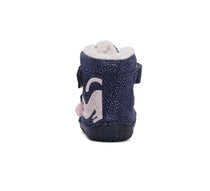 D.D.Step ghete fete Barefoot imblanite 20-25 Bermuda Blue cu pisica