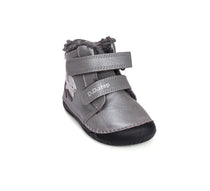 D.D.Step ghete fete Barefoot imblanite 20-25 Dark Grey cu veverita