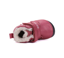 D.D.Step ghete fete Barefoot imblanite 20-25 Dark Pink cu veverita