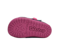 D.D.Step ghete fete Barefoot imblanite 20-25 Royal Blue cu pisica