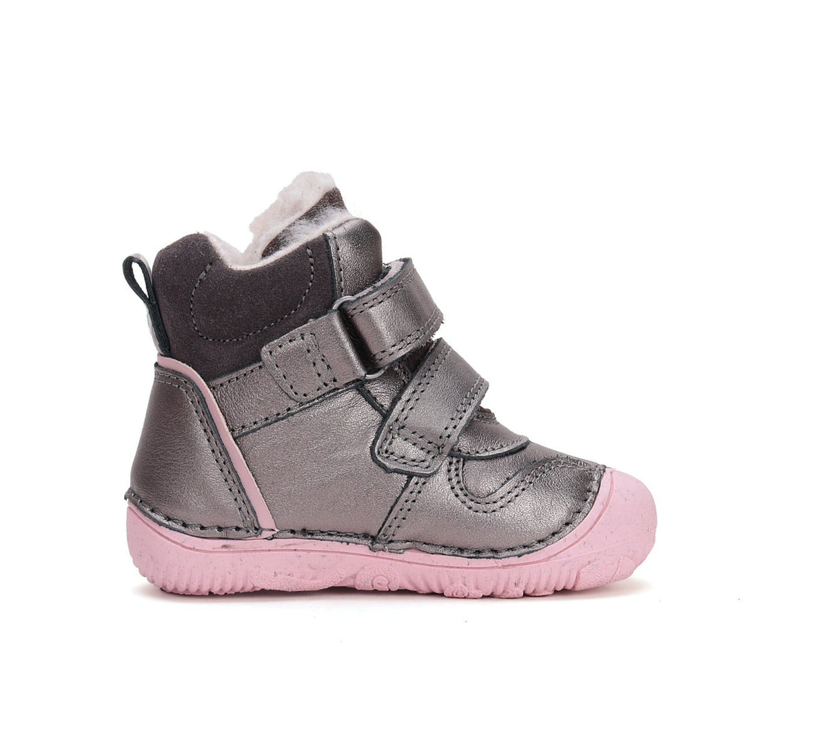 D.D.Step ghete fete Barefoot imblanite 26-31 Bronze cu roz