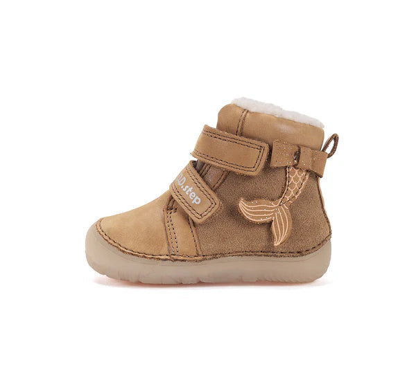 D.D.Step ghete fete Barefoot imblanite cu talpa fluorescenta 20-25 Chocolate Sirena Imagine secundară a produsului