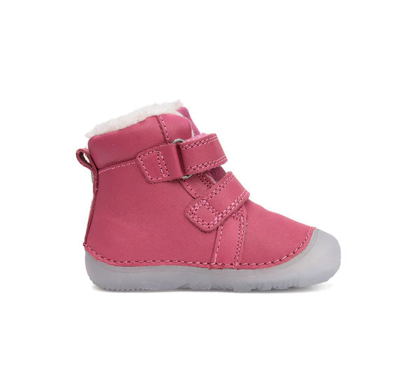 D.D.Step ghete fete Barefoot imblanite cu talpa fluorescenta 20-25 Dark Pink Sirena