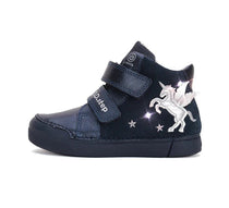 D.D.Step ghete fete cu LED 25-30 Royal Blue cu unicorn