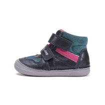 D.D.Step ghete fete cu scai 32-37 Royal Blue cu dunga